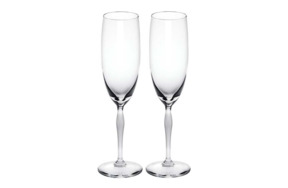 Набор фужеров для шампанского Lalique 100 Points 230 мл, 2 шт, хрусталь