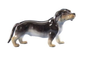 Фигурка Meissen Такса 4 см, пара к 900100-78543, ПРайнеке, 1745 г, фарфор