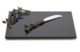 Доска для сыра с ножом Michael Aram Оливковая ветвь 32х23 см, чёрная