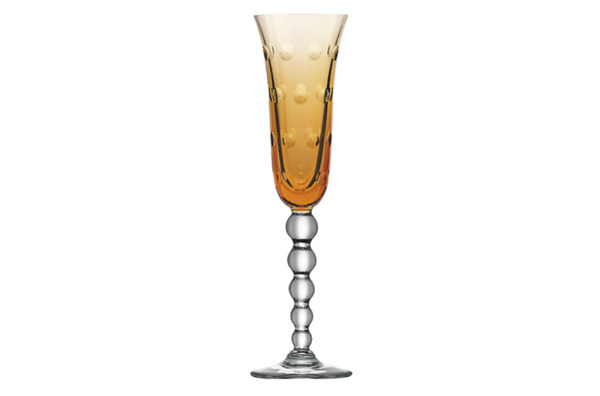Фужер для шампанского Saint-Louis Капли 100 мл, янтарь