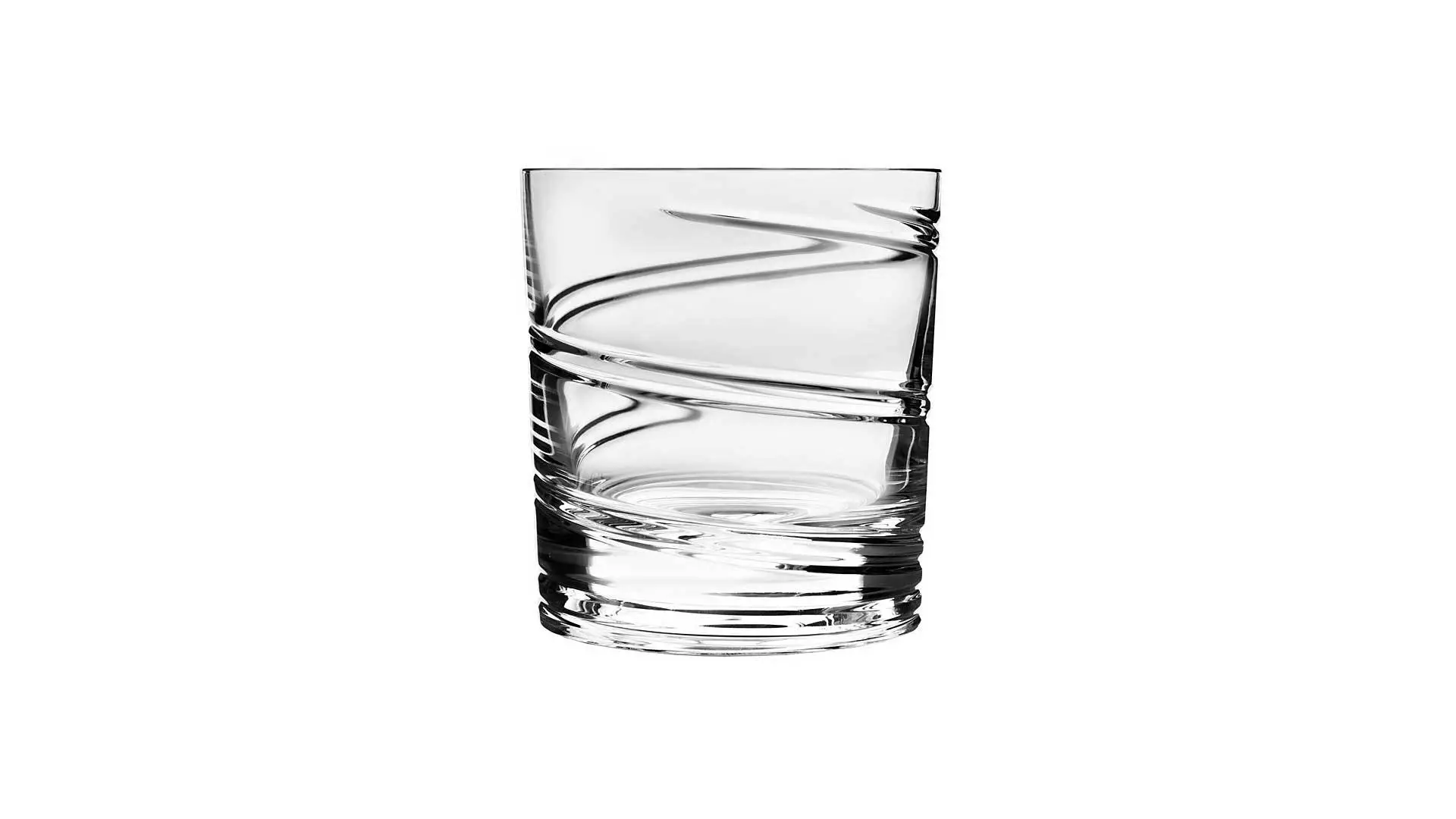 Стакан вращающийся для виски Shtox Спираль 320 мл, хрусталь, п/к, 001