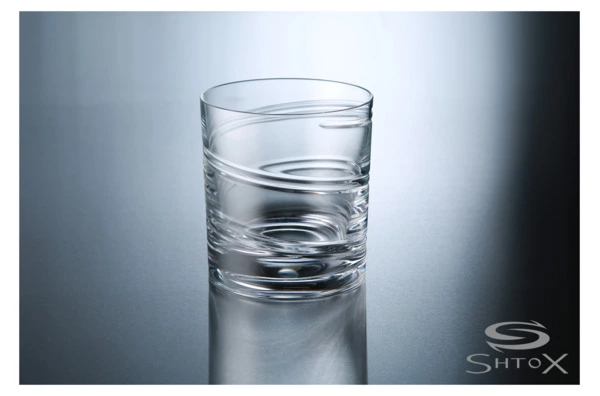 Стакан вращающийся для виски Shtox Спираль 320 мл, хрусталь, п/к, 001