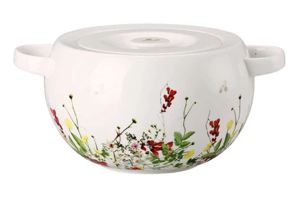 Крышка к блюду для горячего Rosenthal Дикие цветы, фарфор костяной
