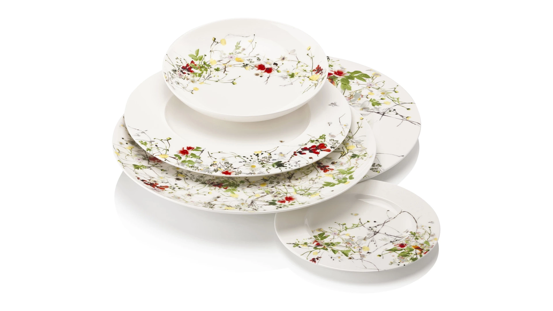Салатник Rosenthal Дикие цветы 22 см, фарфор костяной