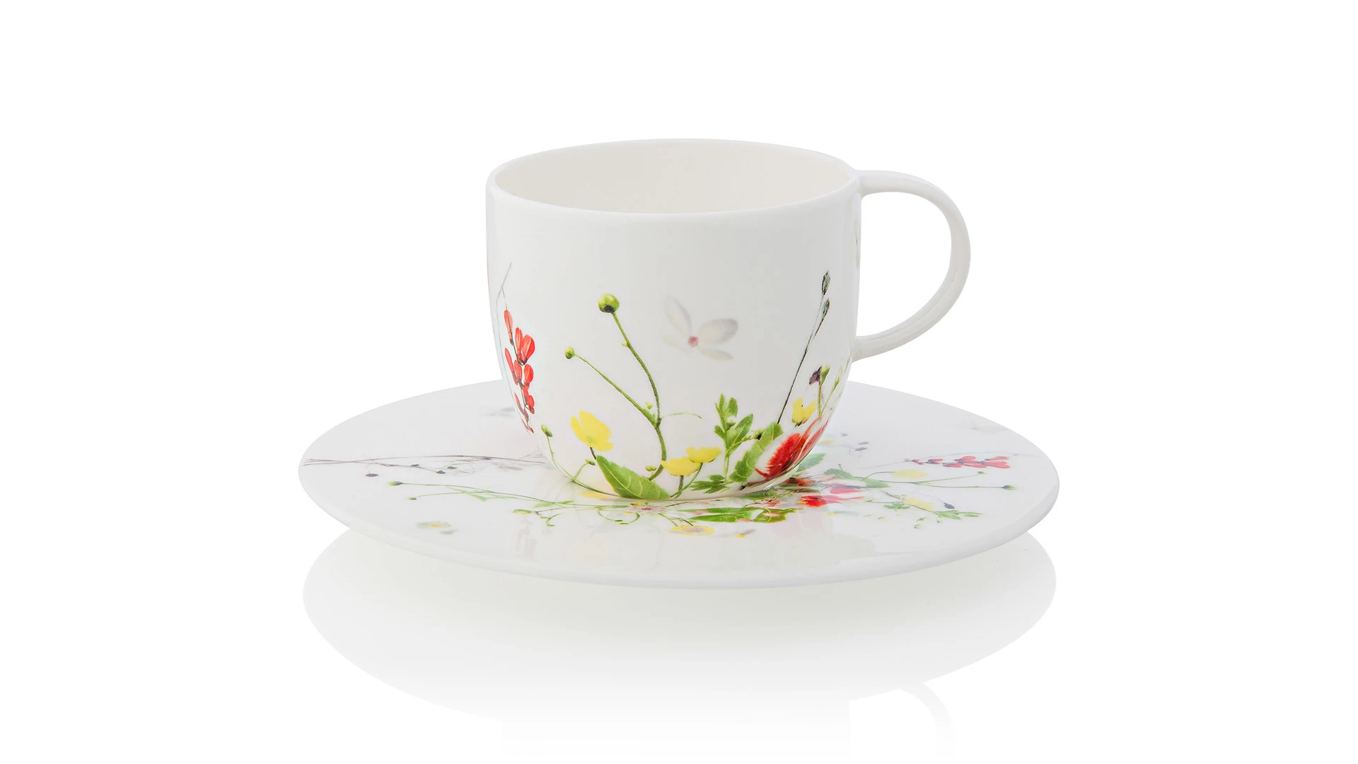 Чашка кофейная Rosenthal Дикие цветы 200 мл, фарфор костяной