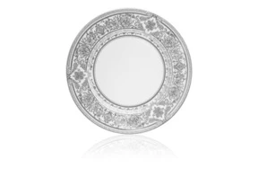 Тарелка десертная Haviland Матиньон 19 см, белый, платиновый декор