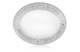 Блюдо овальное Haviland Матиньон 34,5 см, белый, платиновый декор