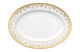 Блюдо овальное Rosenthal Versace Медуза Гала 34см, фарфор, золотое