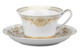 Чашка чайная с блюдцем Rosenthal Versace Медуза Гала 220 мл, фарфор