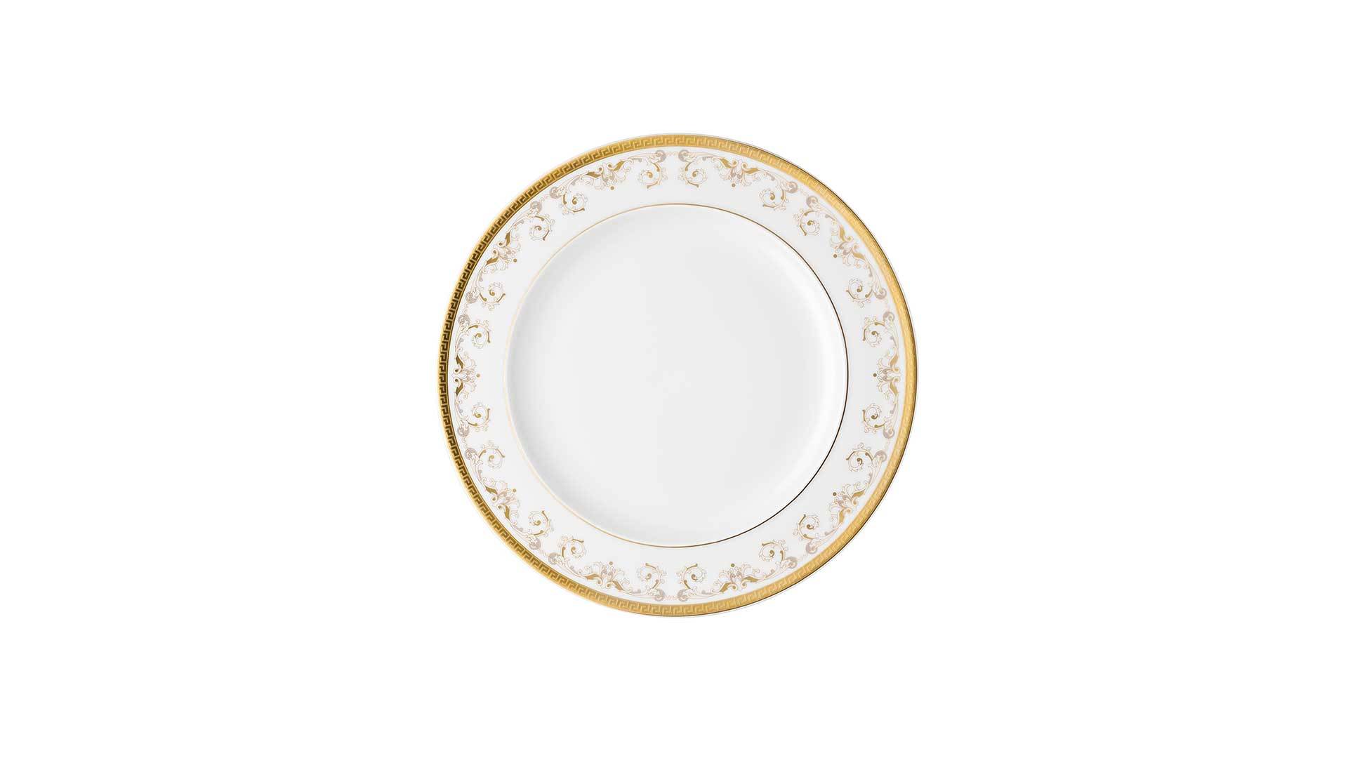 Тарелка обеденная Rosenthal Versace Медуза Гала 27см, фарфор, золотая