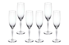 Набор фужеров для шампанского Lalique 100 Points 230 мл, 6 шт, хрусталь