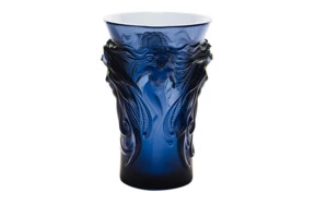 Ваза Lalique Fantasia, хрусталь, синий