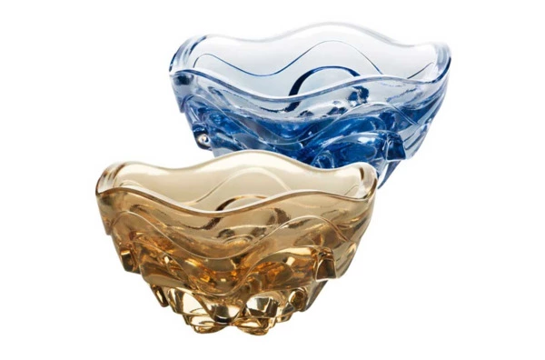 Набор чаш Lalique Vibration, 2 шт, хрусталь, синий, золотой