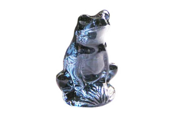 Фигурка Lalique Лягушка, хрусталь, синий