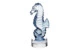 Фигурка Lalique Морской конек, хрусталь, кобальт