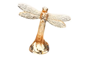 Фигурка Lalique Стрекоза, хрусталь, золотой