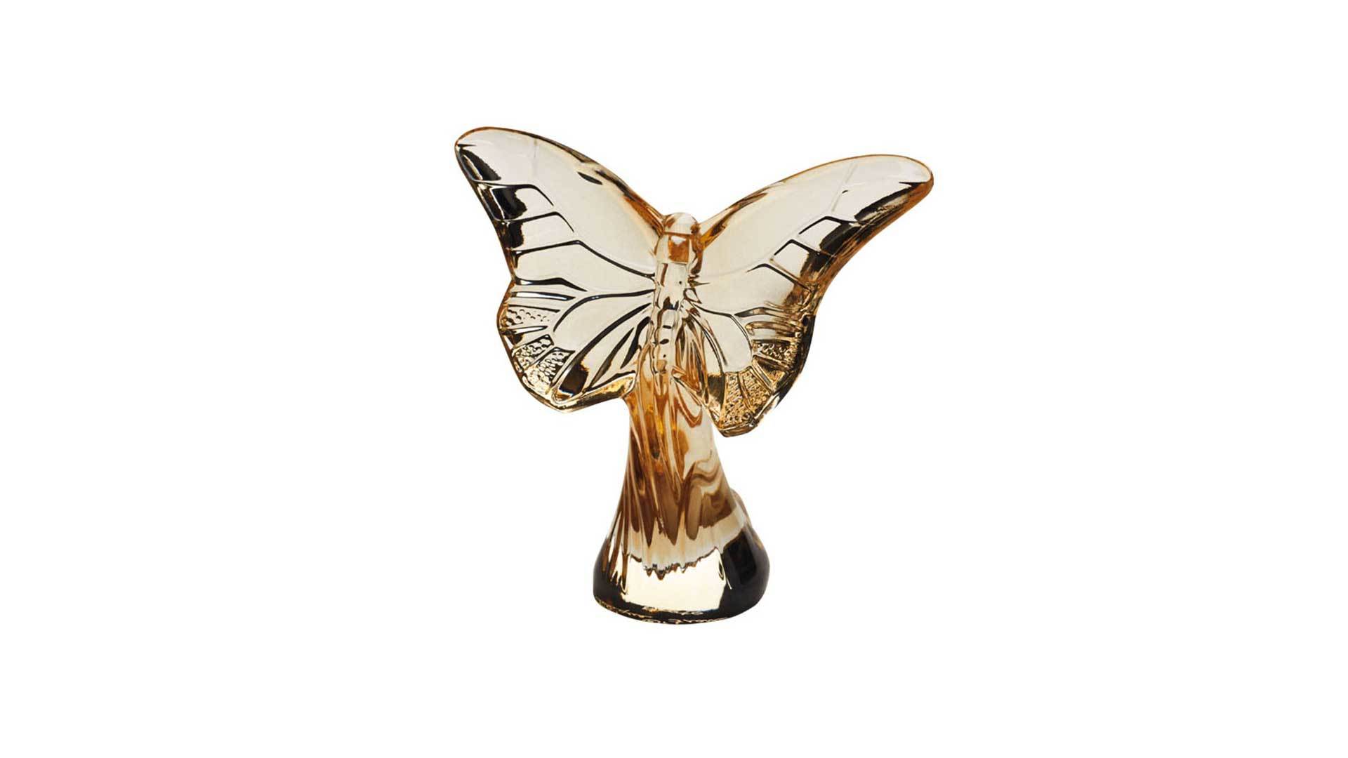 Фигурка Lalique Бабочка Rosee, хрусталь, золотой