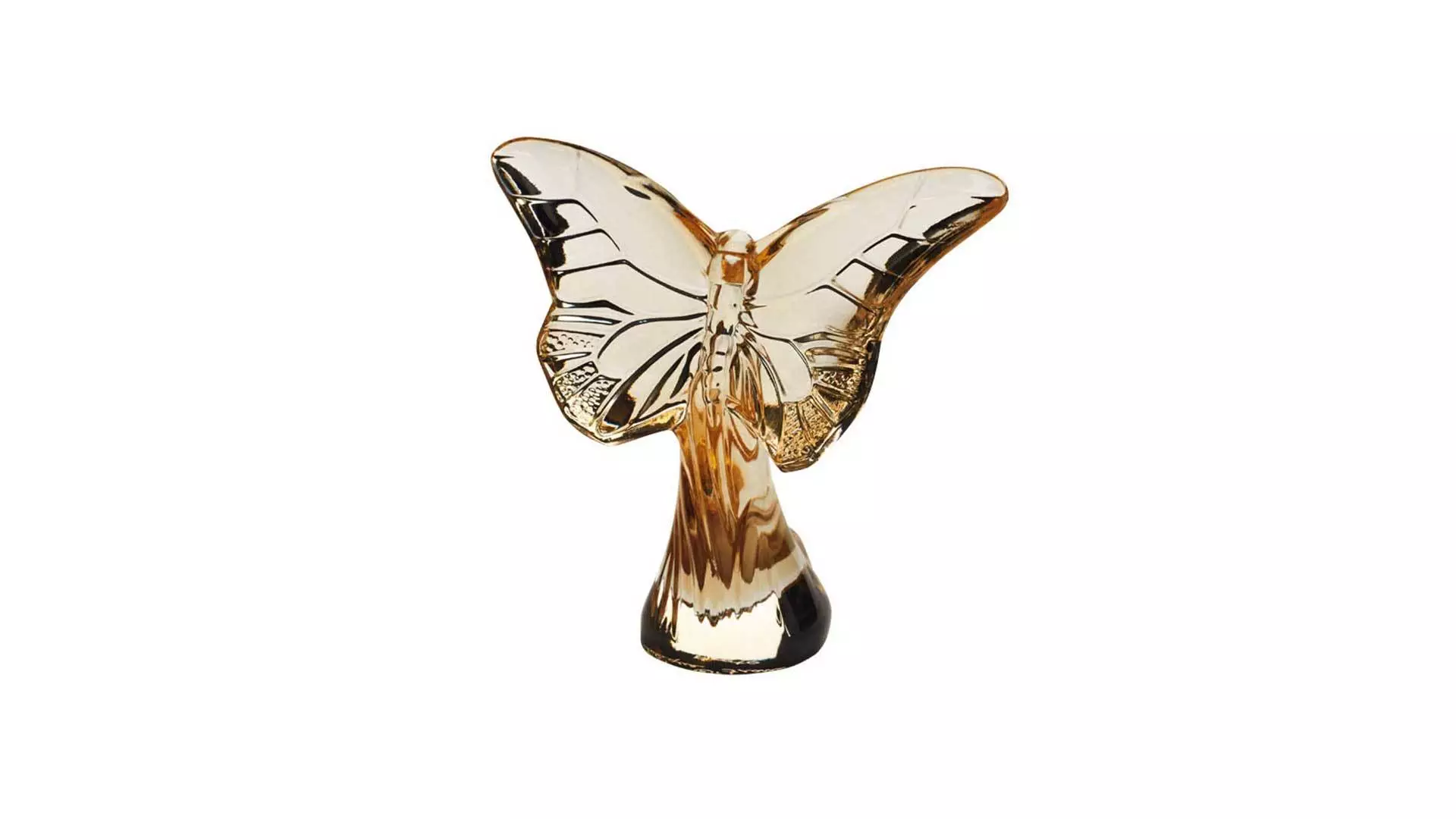 Фигурка Lalique Бабочка Rosee, хрусталь, золотой