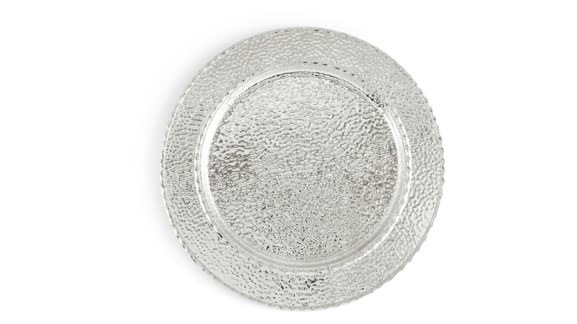 Тарелка подстановочная Michael Aram Текстура 33 см, сталь нержавеющая, серебристая