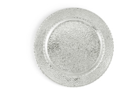 Тарелка подстановочная Michael Aram Текстура 33 см, сталь нержавеющая, серебристая