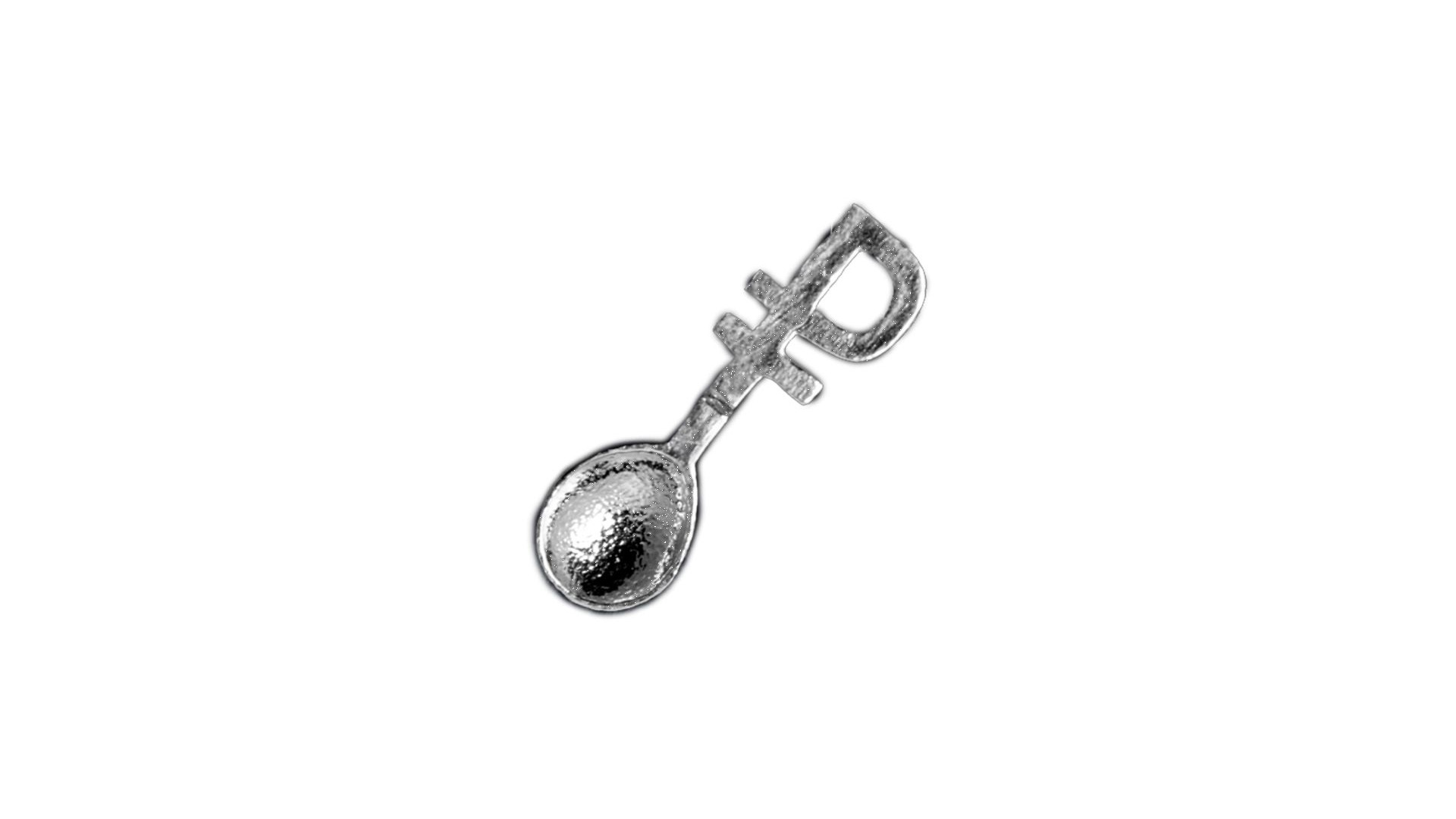 Ложка сувенирная АргентА От Души Рубль 2,1 г, серебро 925