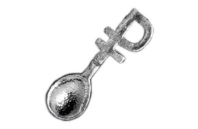 Ложка сувенирная АргентА От Души Рубль 2,2 г, серебро 925