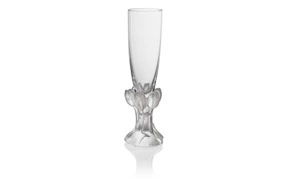 Ваза настольная Cristal de Paris Тюльпаны 22 см, хрустальное тесто, сатин