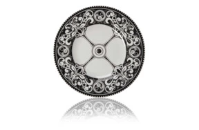 Тарелка десертная Royal Crown Derby Стимпанк 16см (черный фон)