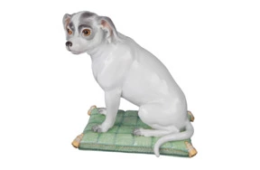 Фигурка Meissen Спаниель на подушке 24 см, И-ИКэндлер, 1762 г, фарфор