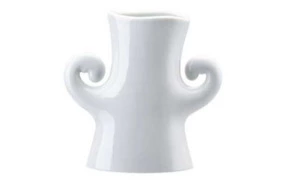 Ваза Rosenthal Тролль 9см, фарфор, белая, глазурь (Йохан ван Лун, 1997г)