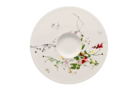 Блюдце для чашки чайной Rosenthal Дикие цветы, фарфор костяной