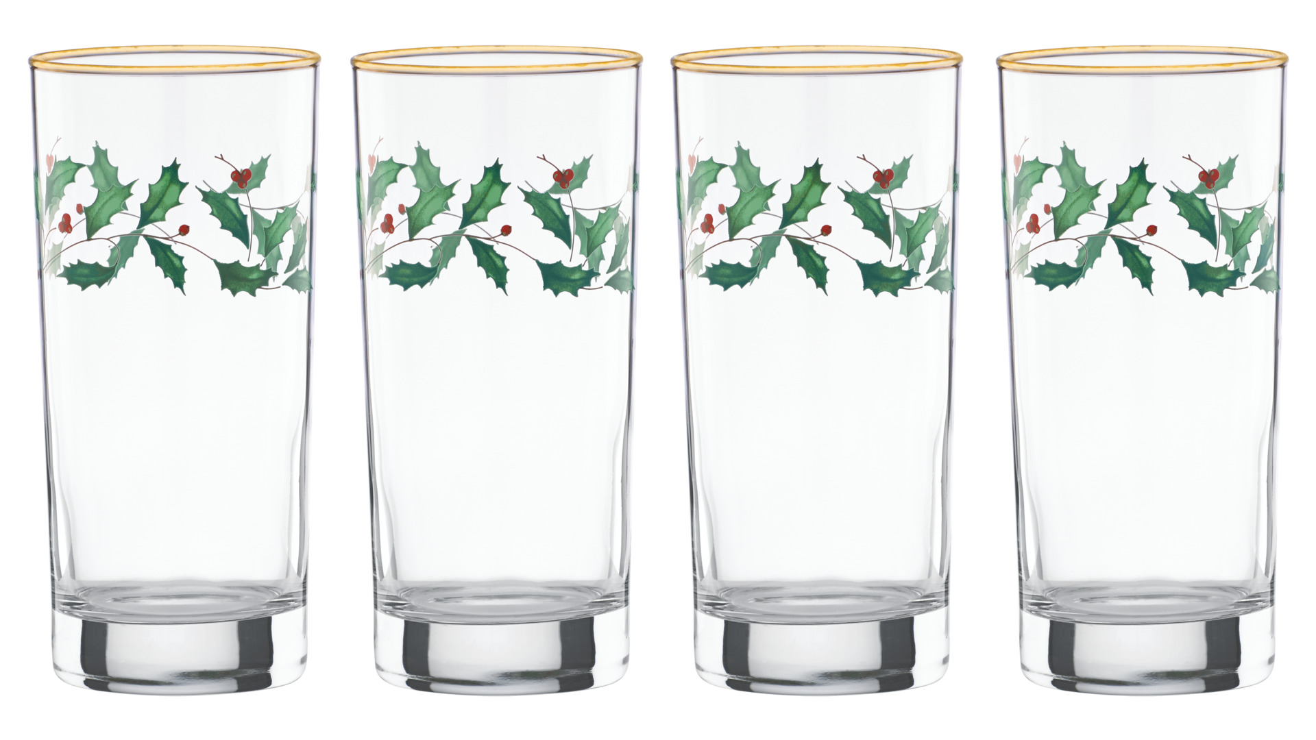 Набор бокалов для воды Lenox Новогодние праздники 350 мл, 4 шт