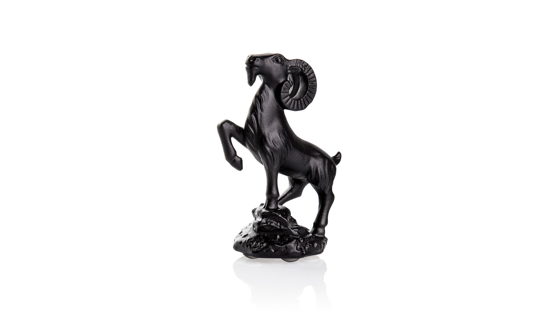 Фигурка Cristal de Paris Горный козел 6х8см, черная