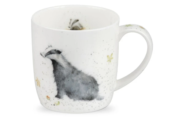 Кружка Royal Worcester Забавная фауна Сельский джентльмен, Барсук 310 мл