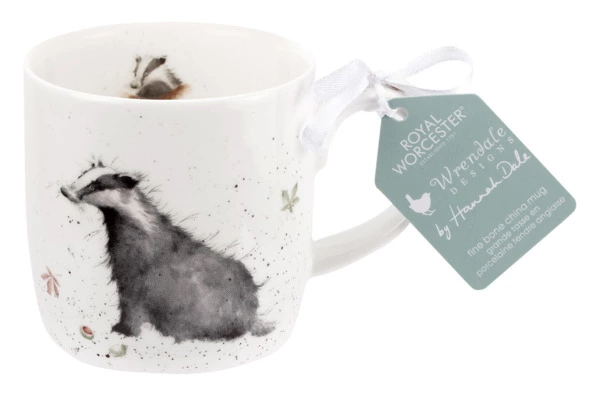 Кружка Royal Worcester Забавная фауна Сельский джентльмен, Барсук 310 мл