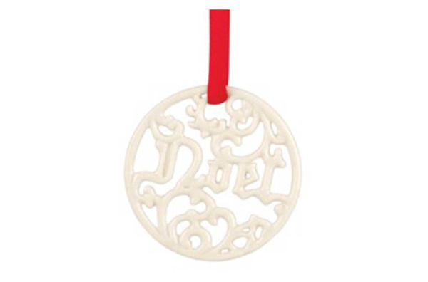 Украшение новогоднее, медальон Lenox Рождество 6 см