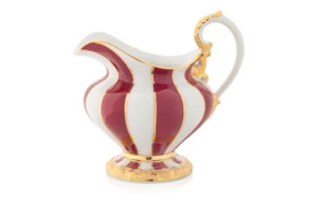 Молочник Meissen 330мл Форма Икс (пурпур с золотом)