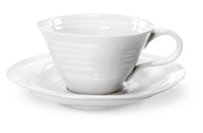 Чашка чайная с блюдцем Portmeirion Софи Конран для Портмейрион 300 мл, белая
