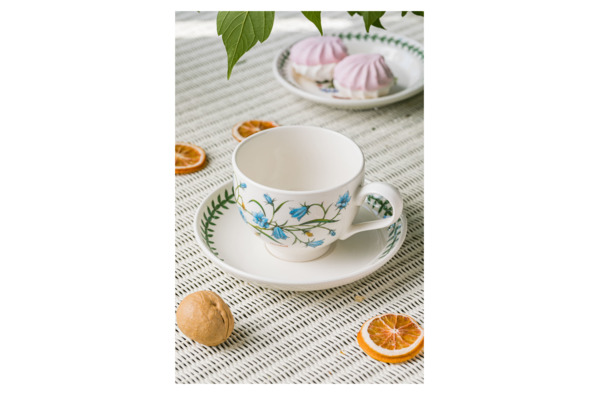 Чашка чайная с блюдцем Portmeirion Ботанический сад.Колокольчик 280мл, фарфор
