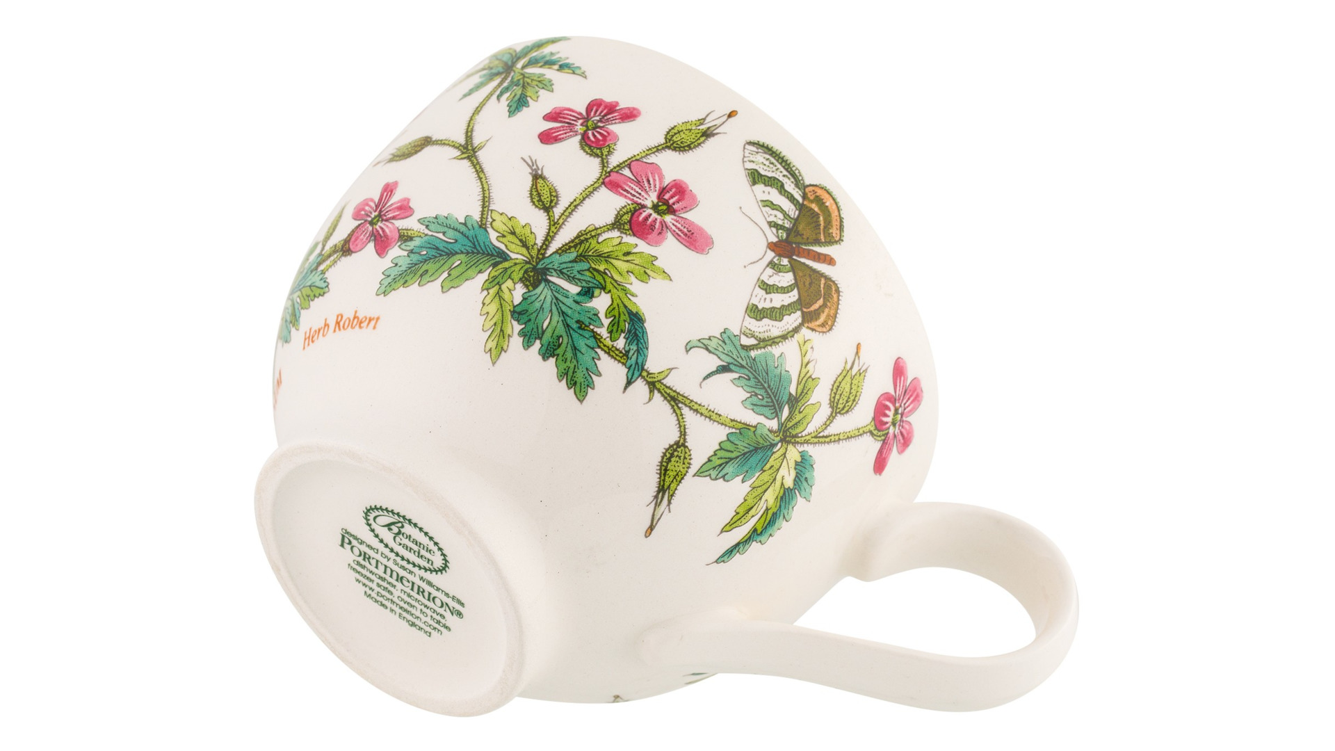 Чашка чайная с блюдцем Portmeirion Ботанический сад Герань 280 мл