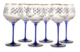 Набор бокалов для воды ИФЗ Кобальтовая сетка 570 мл, стекло