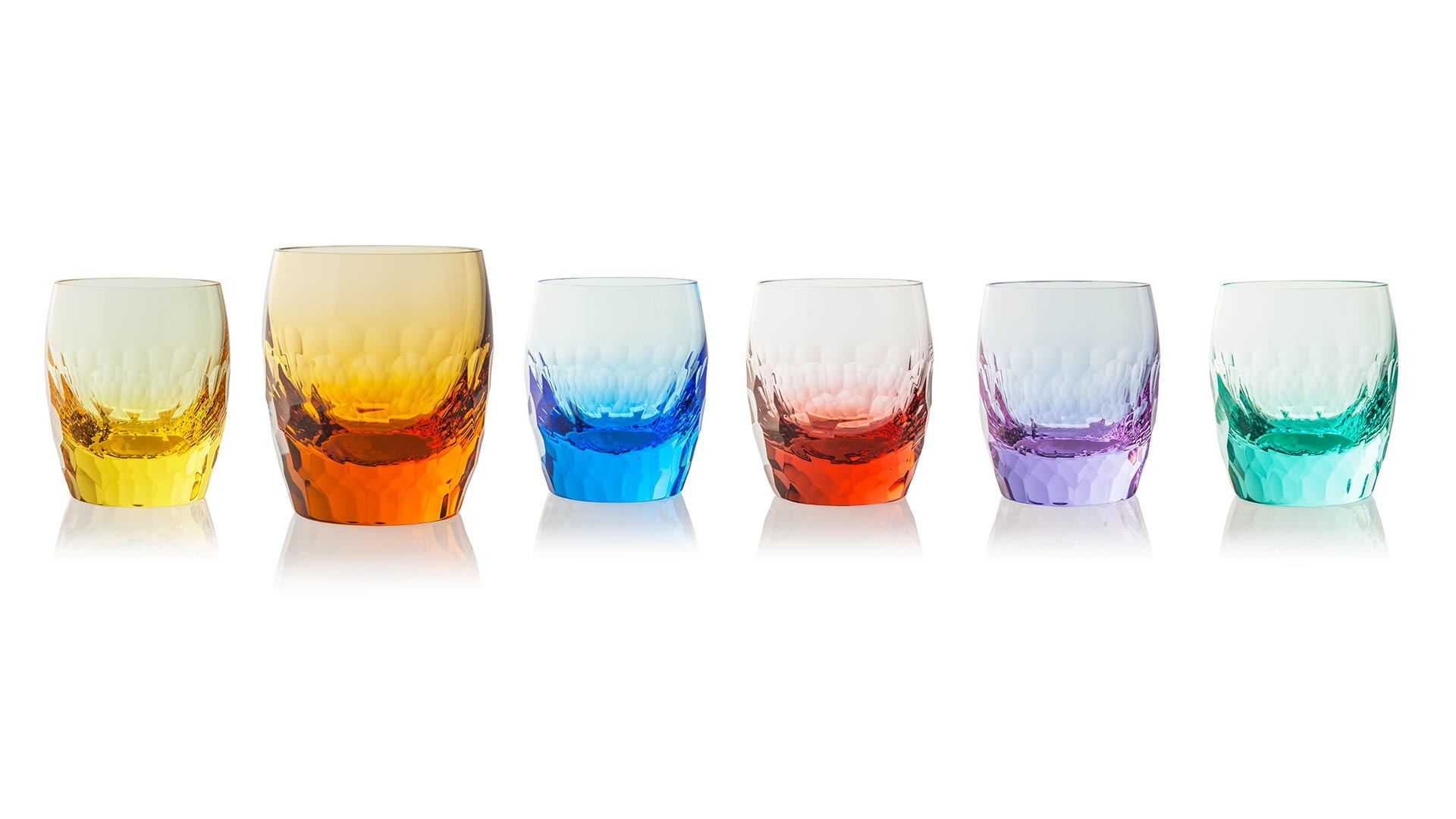 Набор стаканов для воды Moser Бар Юбилейная коллекция 2014, Бар 220 мл, 6 шт, 6 цветов, п/к