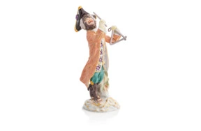 Фигурка Meissen 14 см Игрок на музыкальном треугольнике Обезьяний оркестр