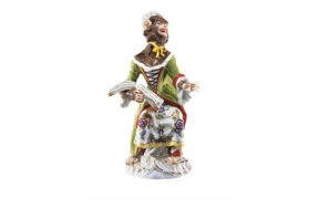 Фигурка Meissen Певица Обезьяний оркестр 12,5 см, фарфор