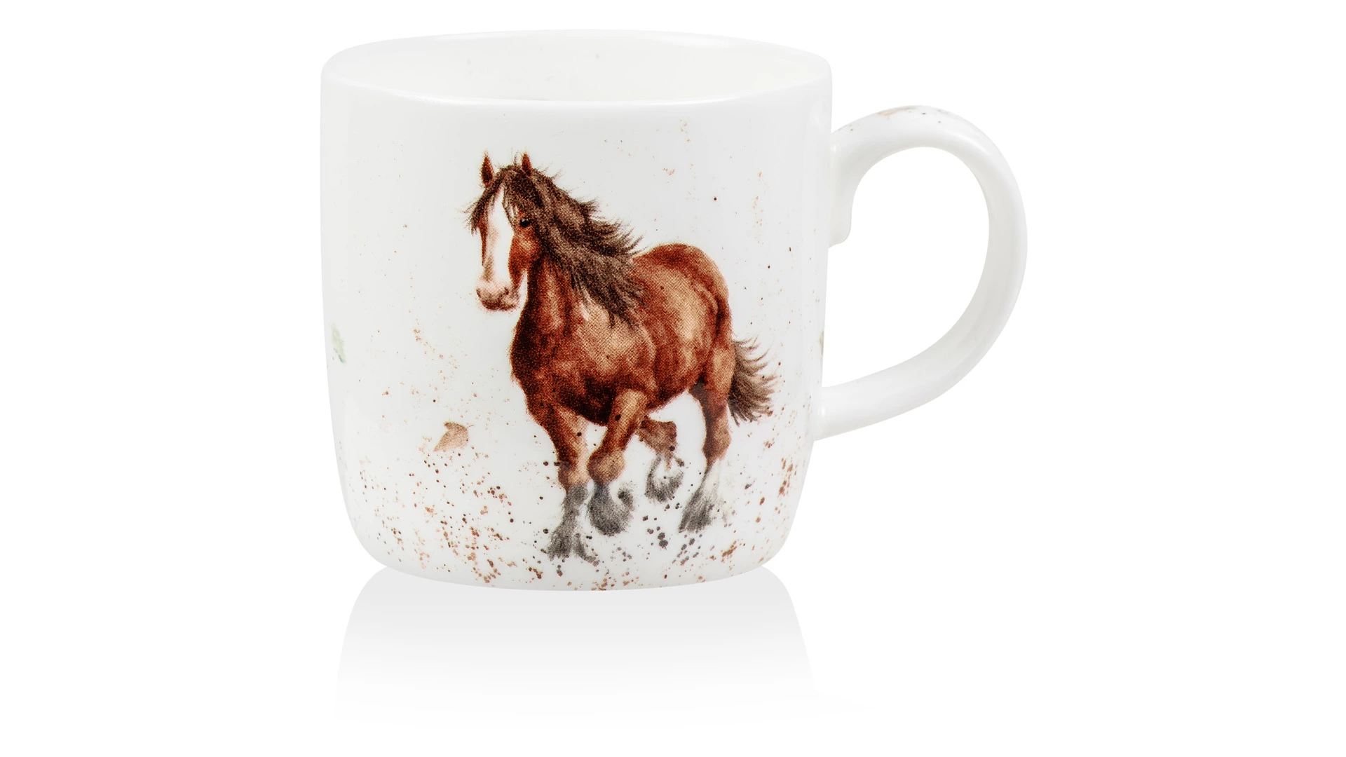 Кружка Royal Worcester Забавная фауна Лошадь 310 мл, фарфор костяной