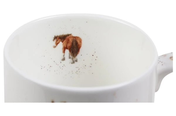 Кружка Royal Worcester Забавная фауна Лошадь 310 мл, фарфор костяной