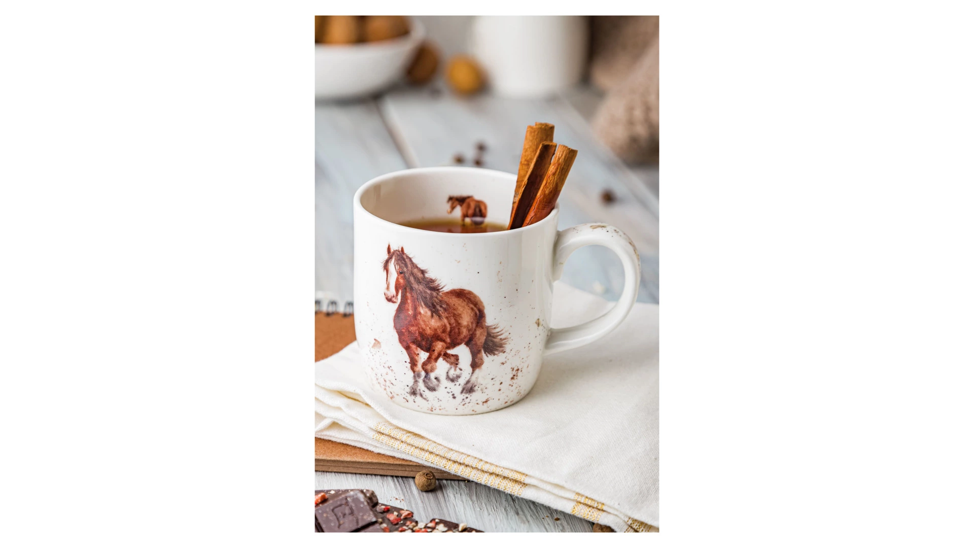 Кружка Royal Worcester Забавная фауна Лошадь 310 мл, фарфор костяной