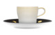 Чашка для эспрессо с блюдцем Furstenberg Лунный свет 70мл, черное блюдце