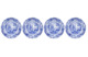 Набор тарелок обеденных Spode Голубая Италия 27 см