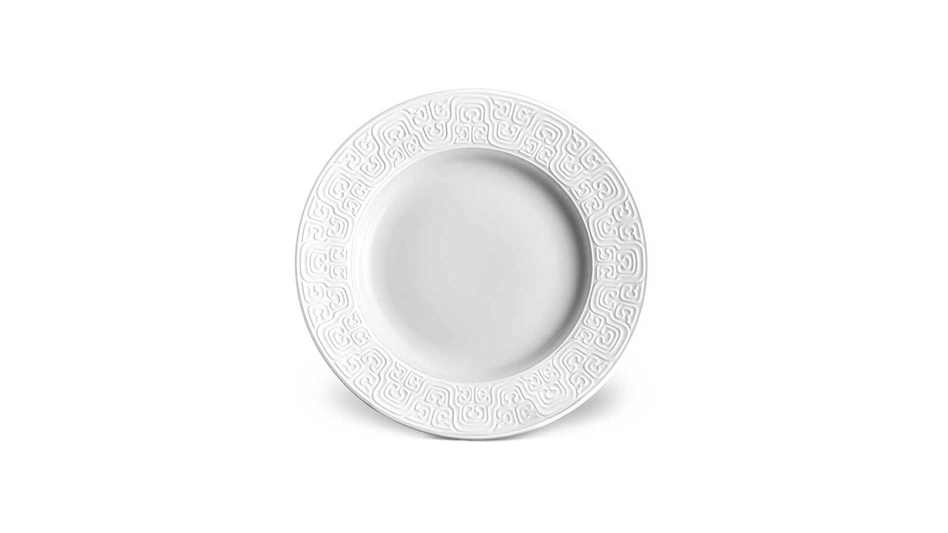 Тарелка десертная 17см Династия Хань, белый декор